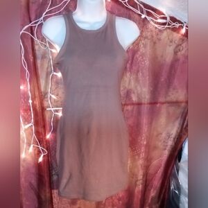Wild Fable Brown Tank Top Mini Dress